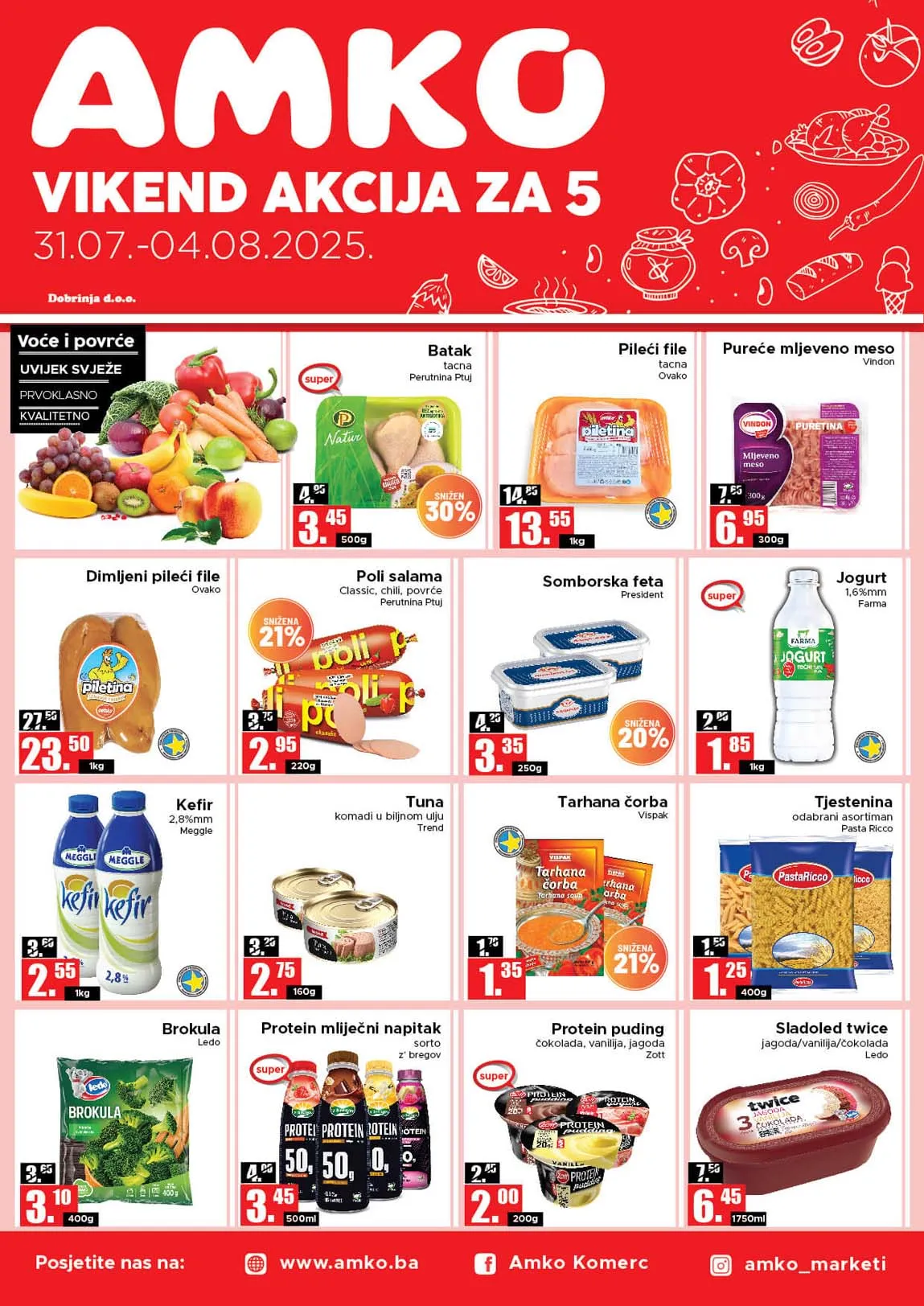AMKO Vikend akcija sniženja do 04.08.2025.