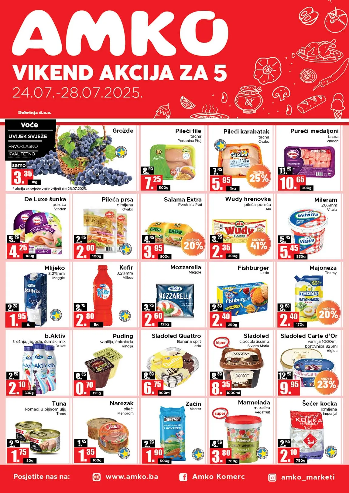 AMKO Vikend akcija sniženja do 28.07.2025.