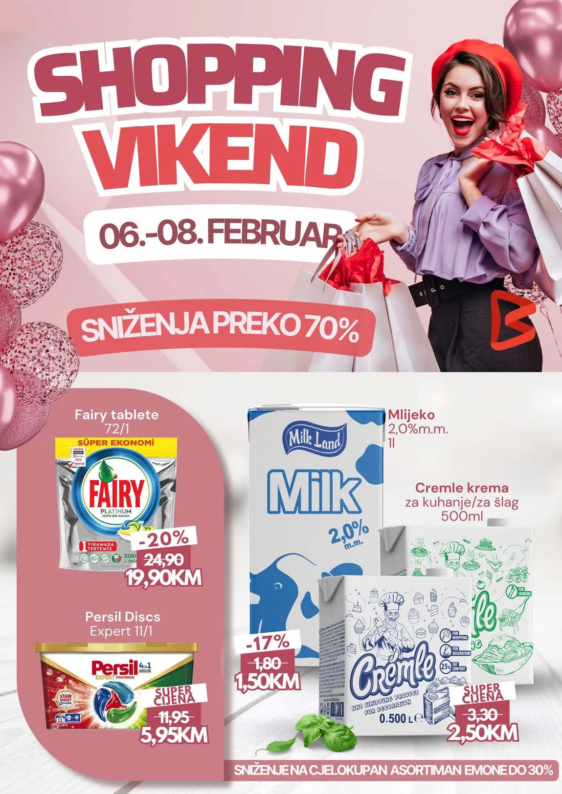 TC BELAMIONIX Super Akcija Tuzla Shopping vikend od 06.do 08.02.2025