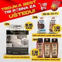 Best Akcija Tri poena za uštedu sniženja do 01.11.2025