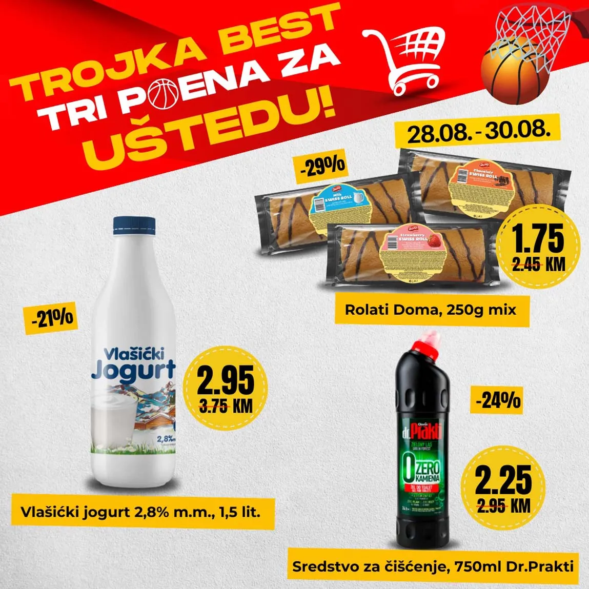 Best Akcija Trojka za pobjedu sniženja do 30.08.2025