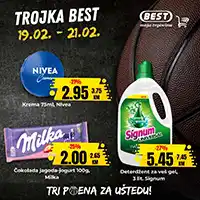 Best akcija – Tri poena za uštedu na prehrani i kućnim potrepštinama do 21. februara 2026.