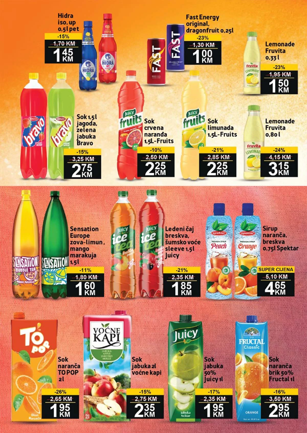 UTD BEST akcija katalog sniženja strana 6 piće i osnovne namirnice do 15. marta 2026