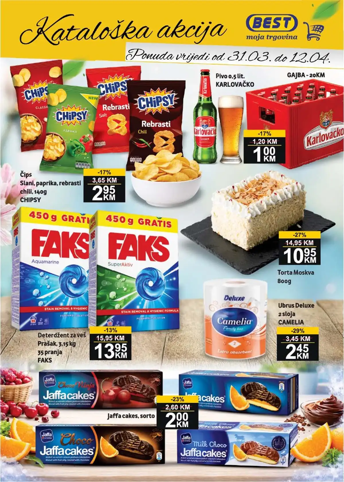 UTD BEST akcija katalog – prehrana, piće i higijena sniženja do 12. aprila 2026. prva strana