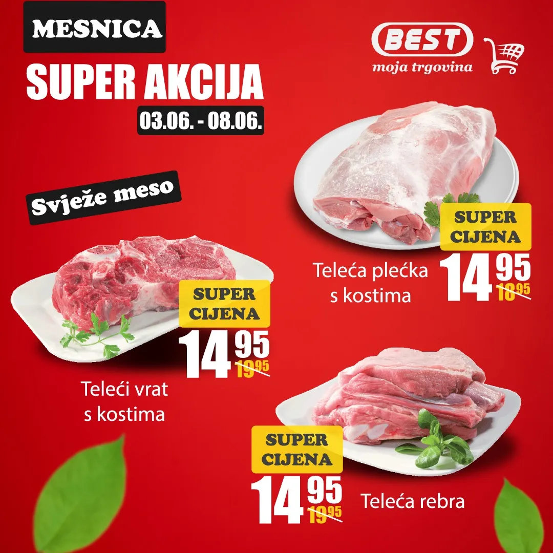 Best Akcija MESNICA sniženja do 08.06.2025