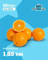 Bingo akcija – Hit ponedeljka 16. februar 2026