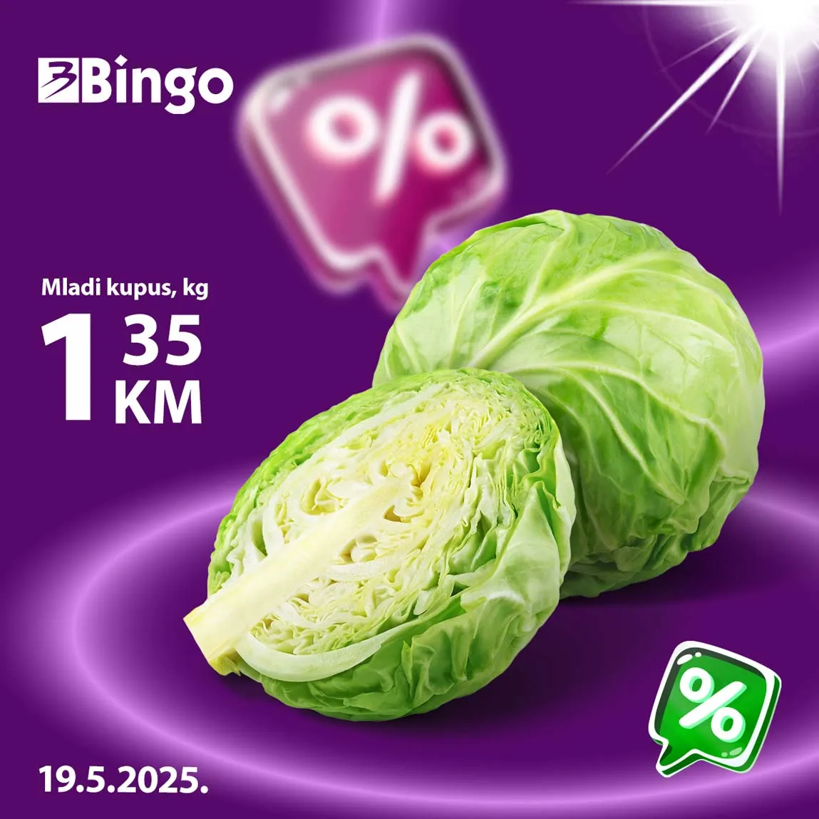 BINGO Akcija HIT PONEDELJKA  sniženja za 19.05.2025