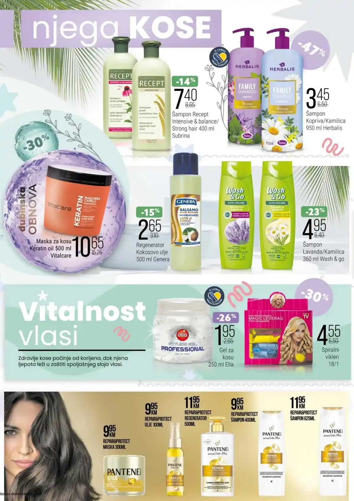 Bingo katalog kozmetike Njega na prvom mjestu strana 2 – sniženja proizvoda za ličnu higijenu, kozmetiku i sredstva za pranje