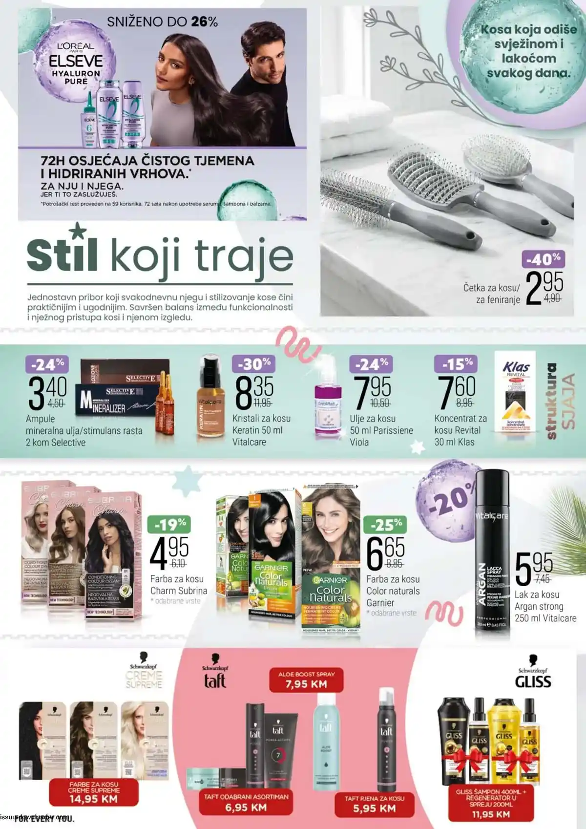 Bingo katalog kozmetike Njega na prvom mjestu strana 3 – sniženja proizvoda za ličnu higijenu, kozmetiku i sredstva za pranje