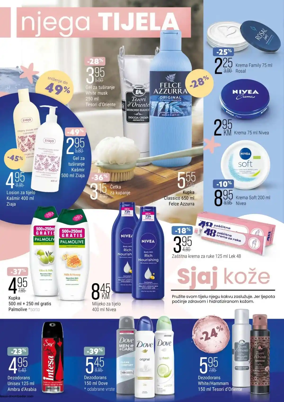 Bingo katalog kozmetike Njega na prvom mjestu strana 4 – sniženja proizvoda za ličnu higijenu, kozmetiku i sredstva za pranje