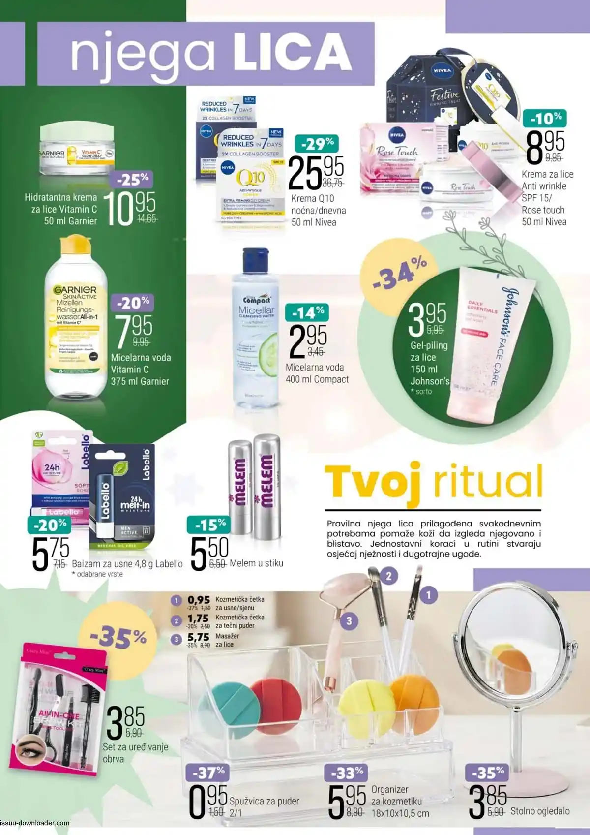 Bingo katalog kozmetike Njega na prvom mjestu strana 6 – sniženja proizvoda za ličnu higijenu, kozmetiku i sredstva za pranje