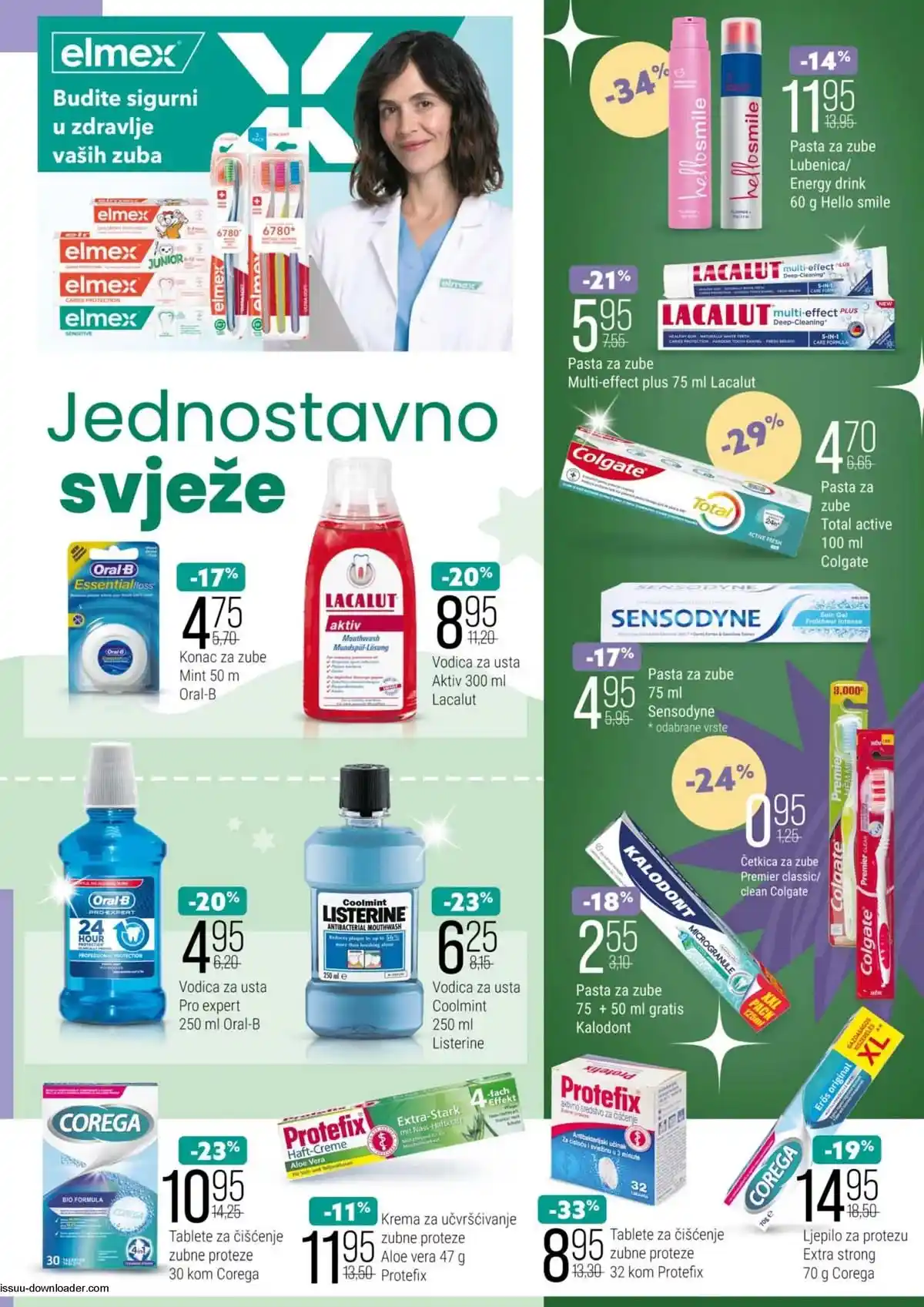 Bingo katalog kozmetike Njega na prvom mjestu strana 7 – sniženja proizvoda za ličnu higijenu, kozmetiku i sredstva za pranje