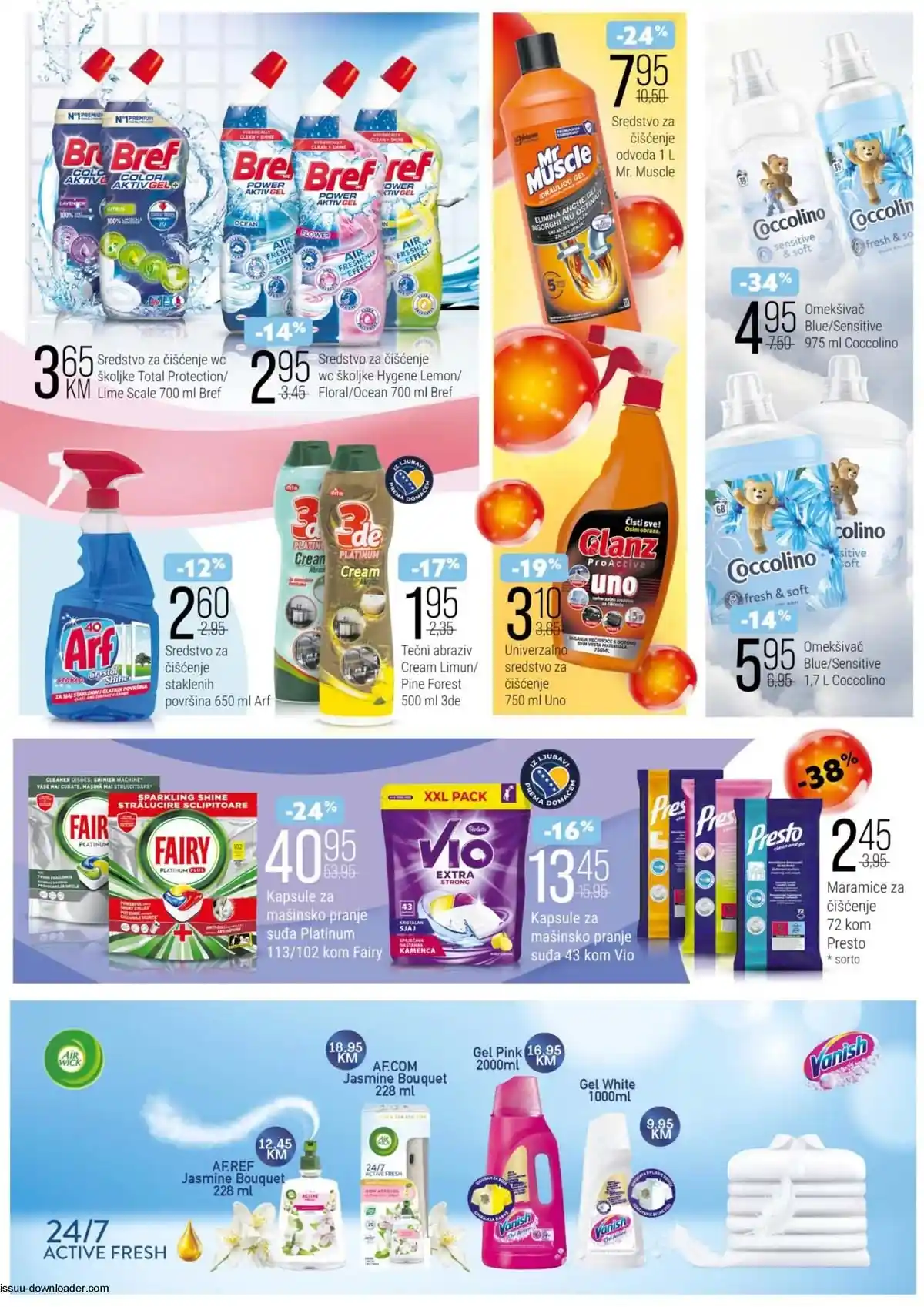 Bingo katalog kozmetike Njega na prvom mjestu strana 15 – sniženja proizvoda za ličnu higijenu, kozmetiku i sredstva za pranje