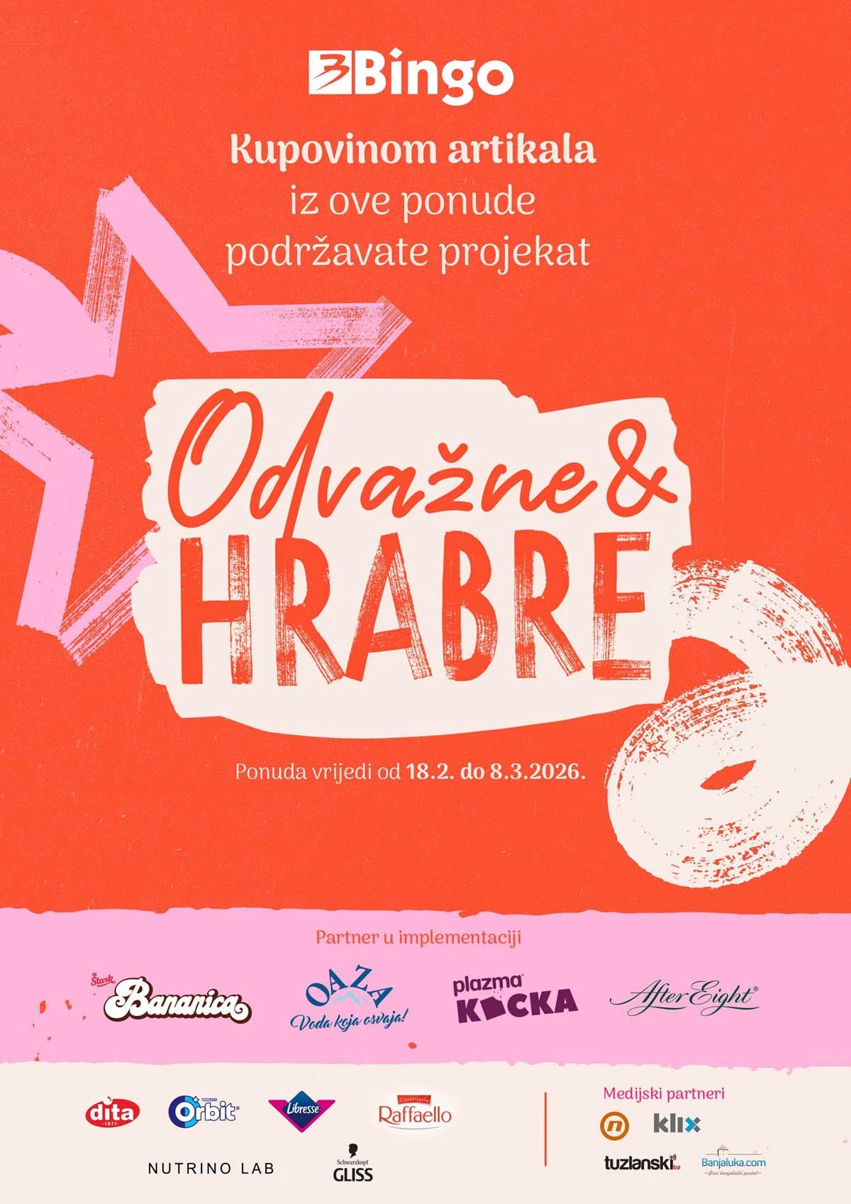 Bingo Odvažne i hrabre katalog sniženja strana 1 do 8. marta 2026 BiH