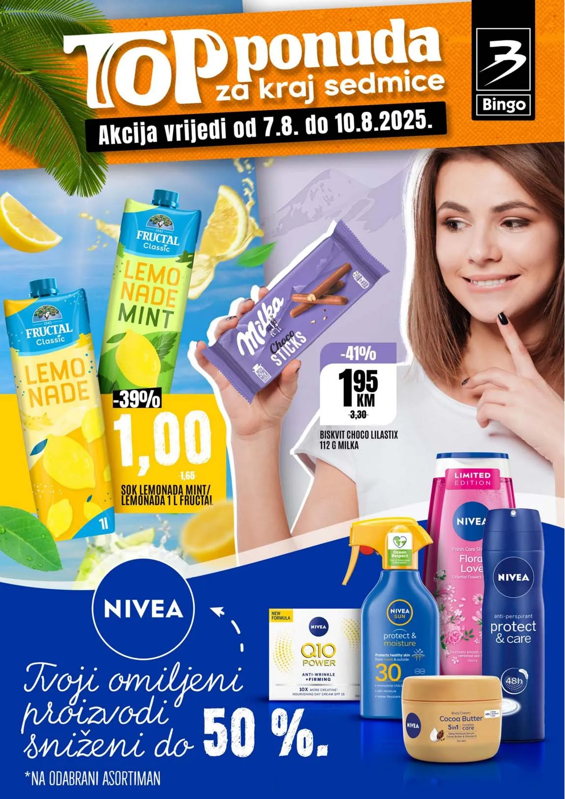 Bingo akcija Top ponuda za kraj sedmice sniženja do 10.08.2025.