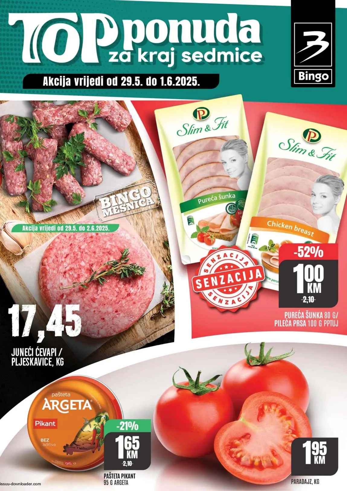 Bingo akcija Top ponuda za kraj sedmice sniženja do 01.06.2025