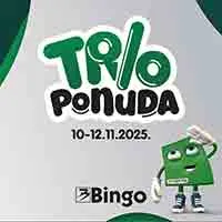 BINGO Akcija Trio ponuda sniženja do 12.11.2025