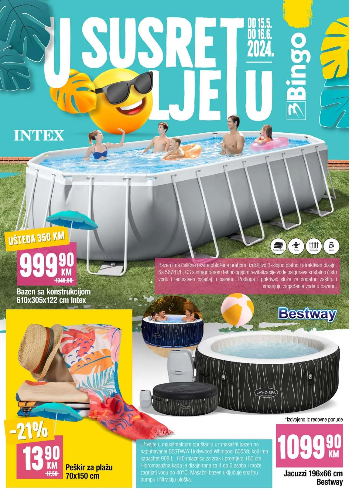 BINGO Akcija U susret ljetu Katalog Sniženja do 16.06.2025
