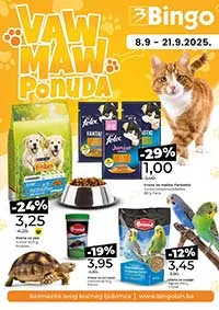Katalog BINGO - Waw Maw SVE ZA LJUBIMCE -  sniženja do 21.09.2025
