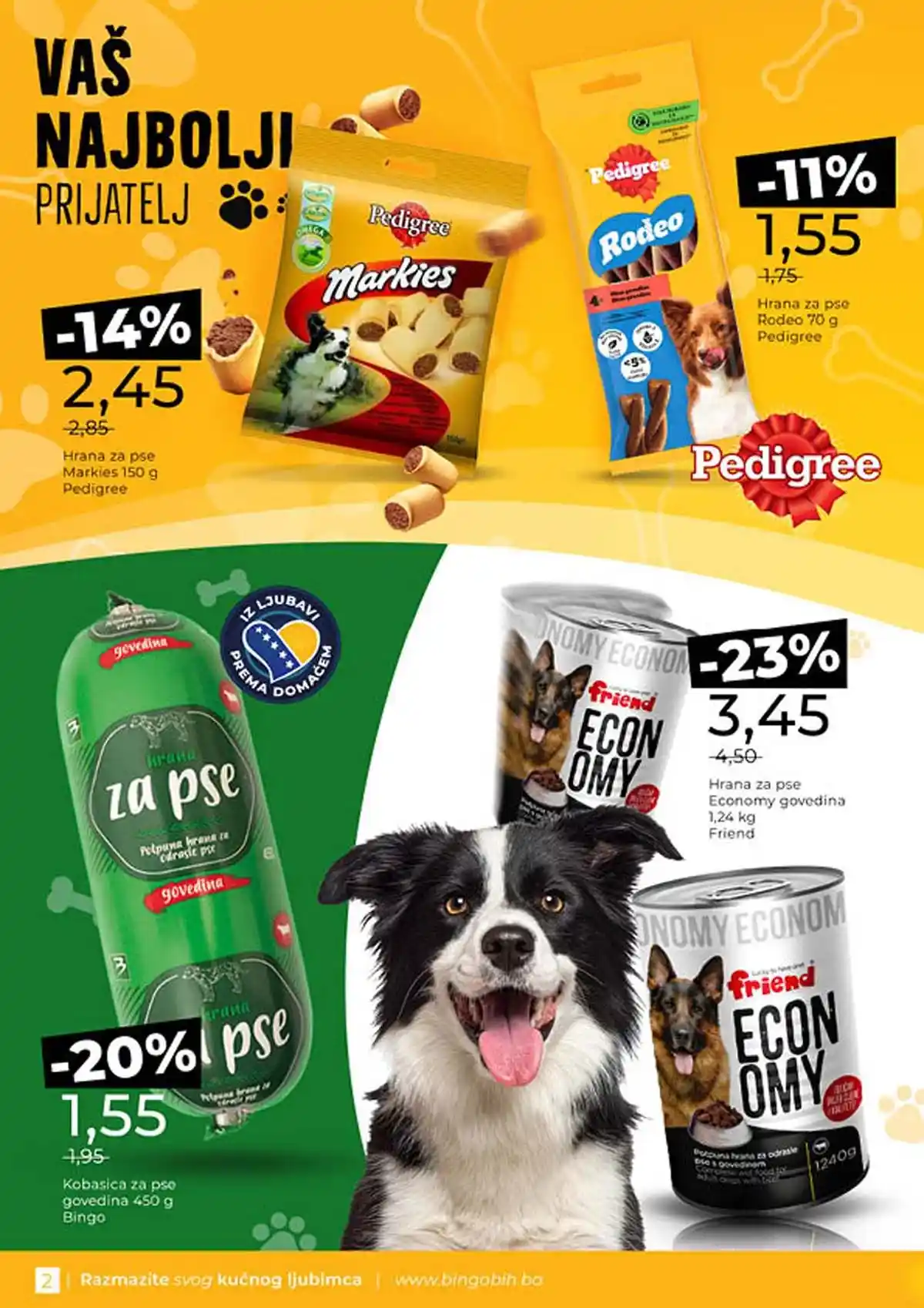 Bingo Waw Maw katalog strana 2 – akcijska ponuda hrane i opreme za ljubimce