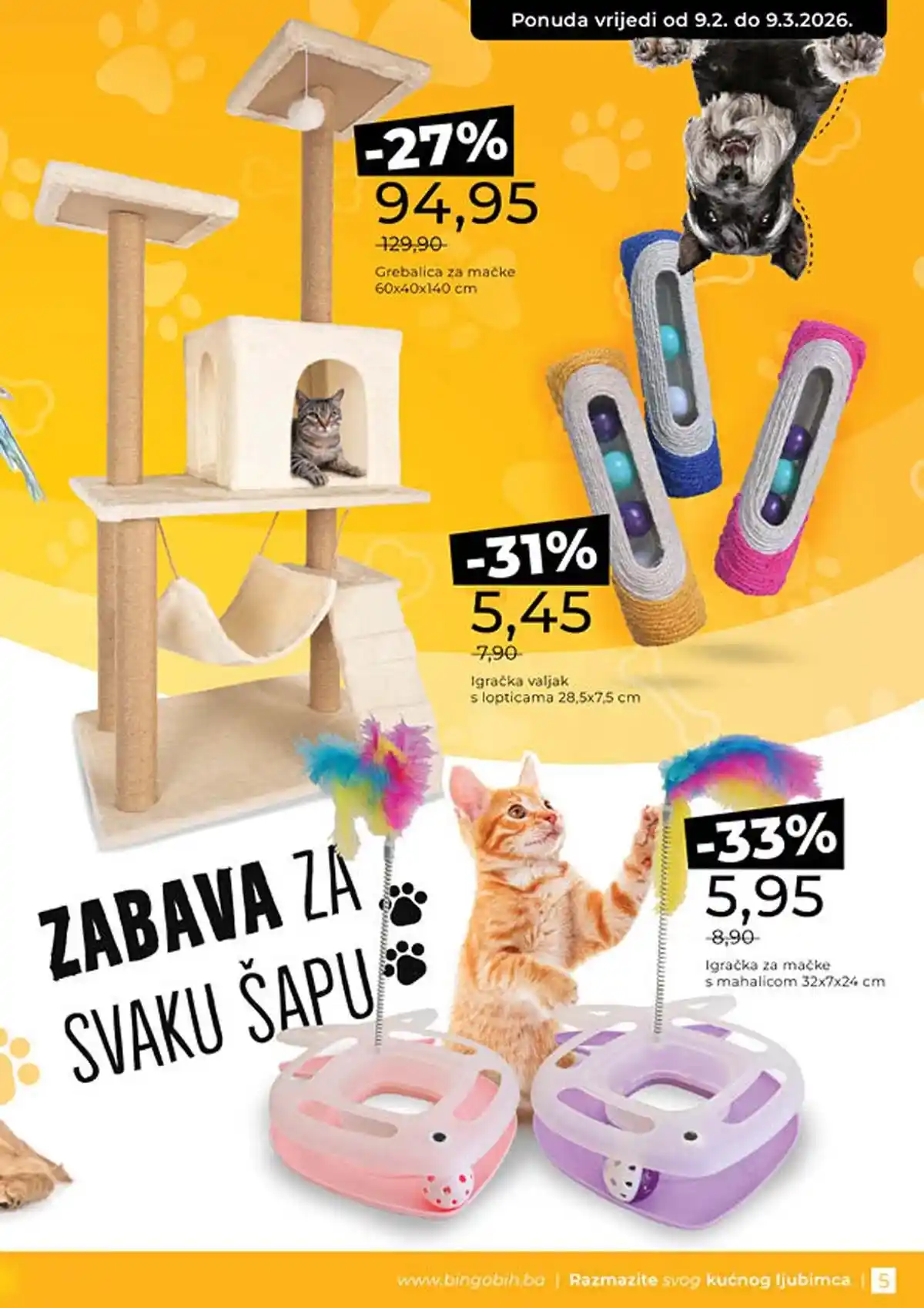 Bingo Waw Maw katalog strana 5 – akcijska ponuda hrane i opreme za ljubimce