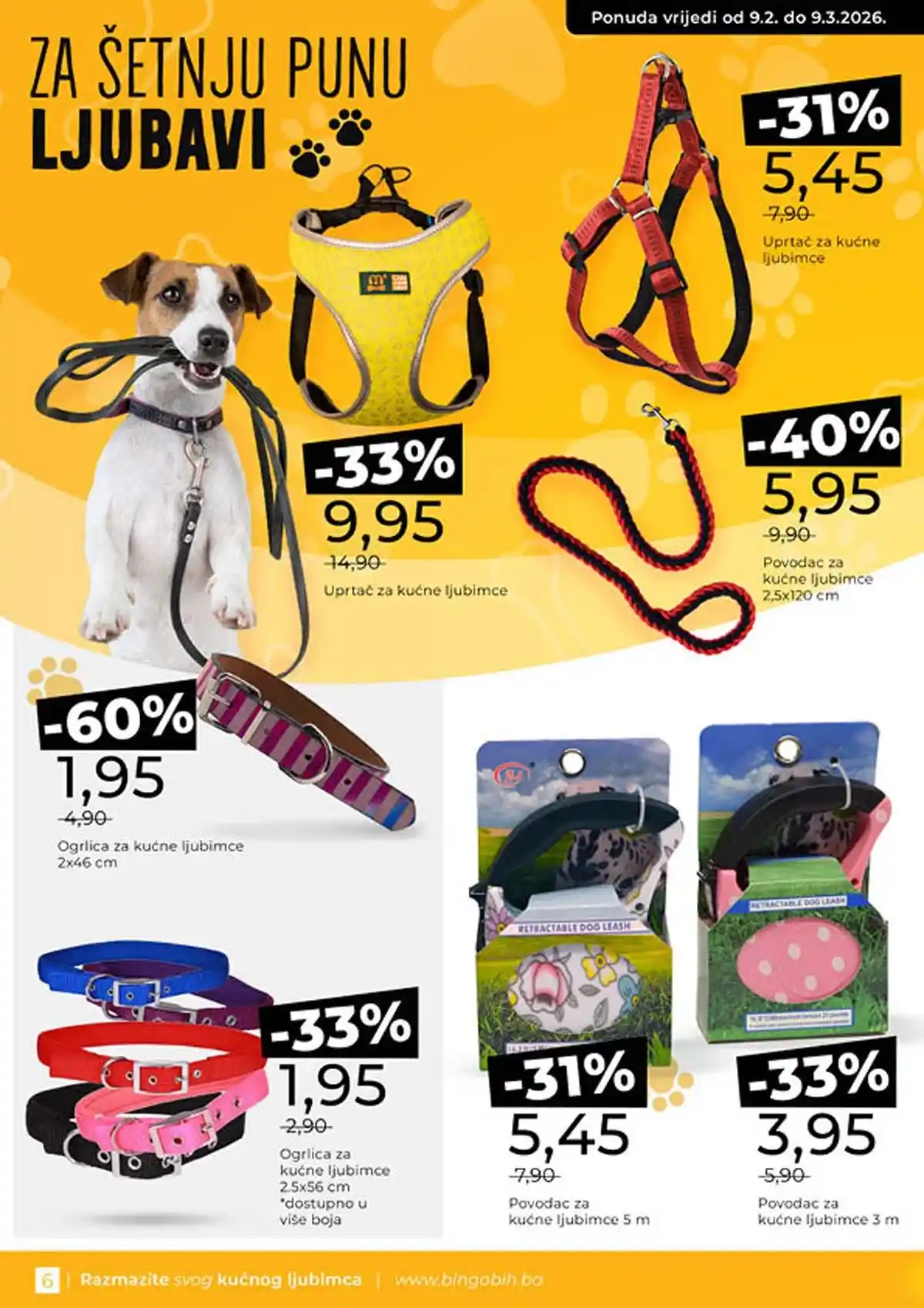 Bingo Waw Maw katalog strana 6 – akcijska ponuda hrane i opreme za ljubimce