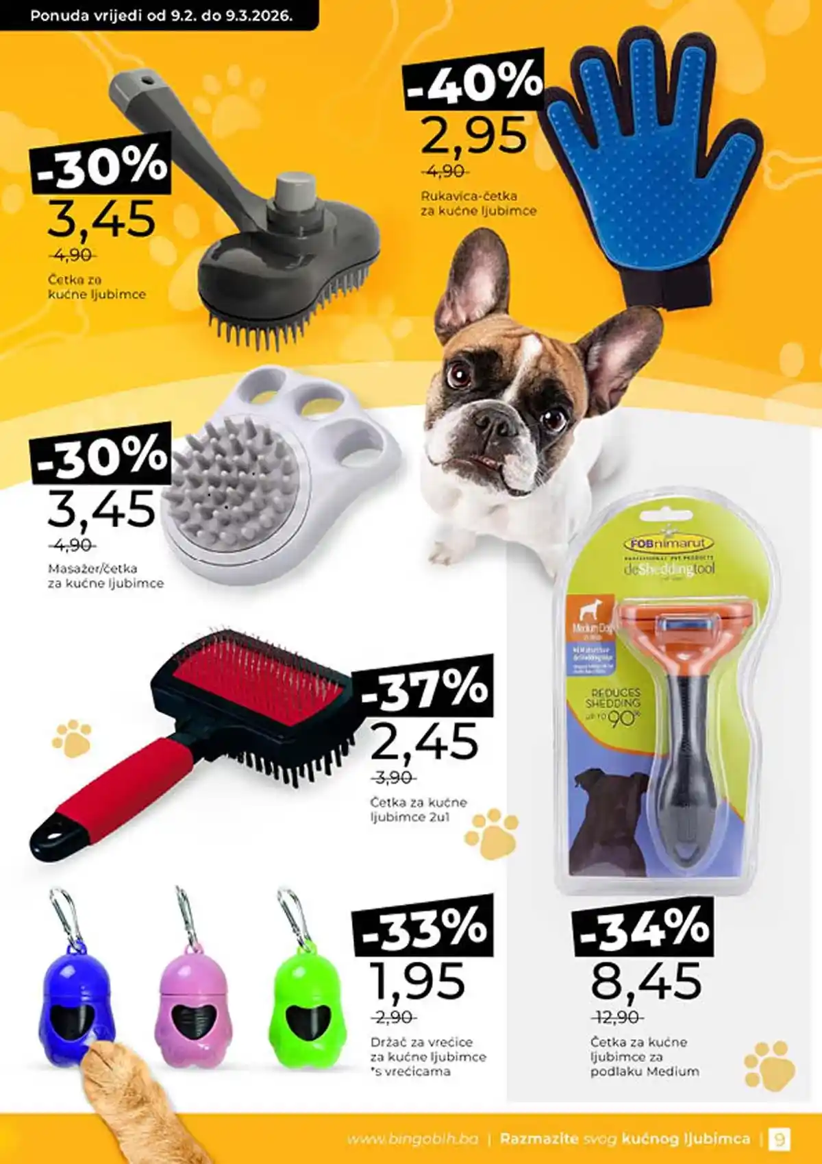 Bingo Waw Maw katalog strana 9 – akcijska ponuda hrane i opreme za ljubimce