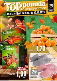 Bingo Vikend akcija - Top ponuda za kraj sedmice - Popusti do 12.10.2025