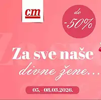 CM Cosmetic Dan žena – sniženja do 50% do 08.03.2026