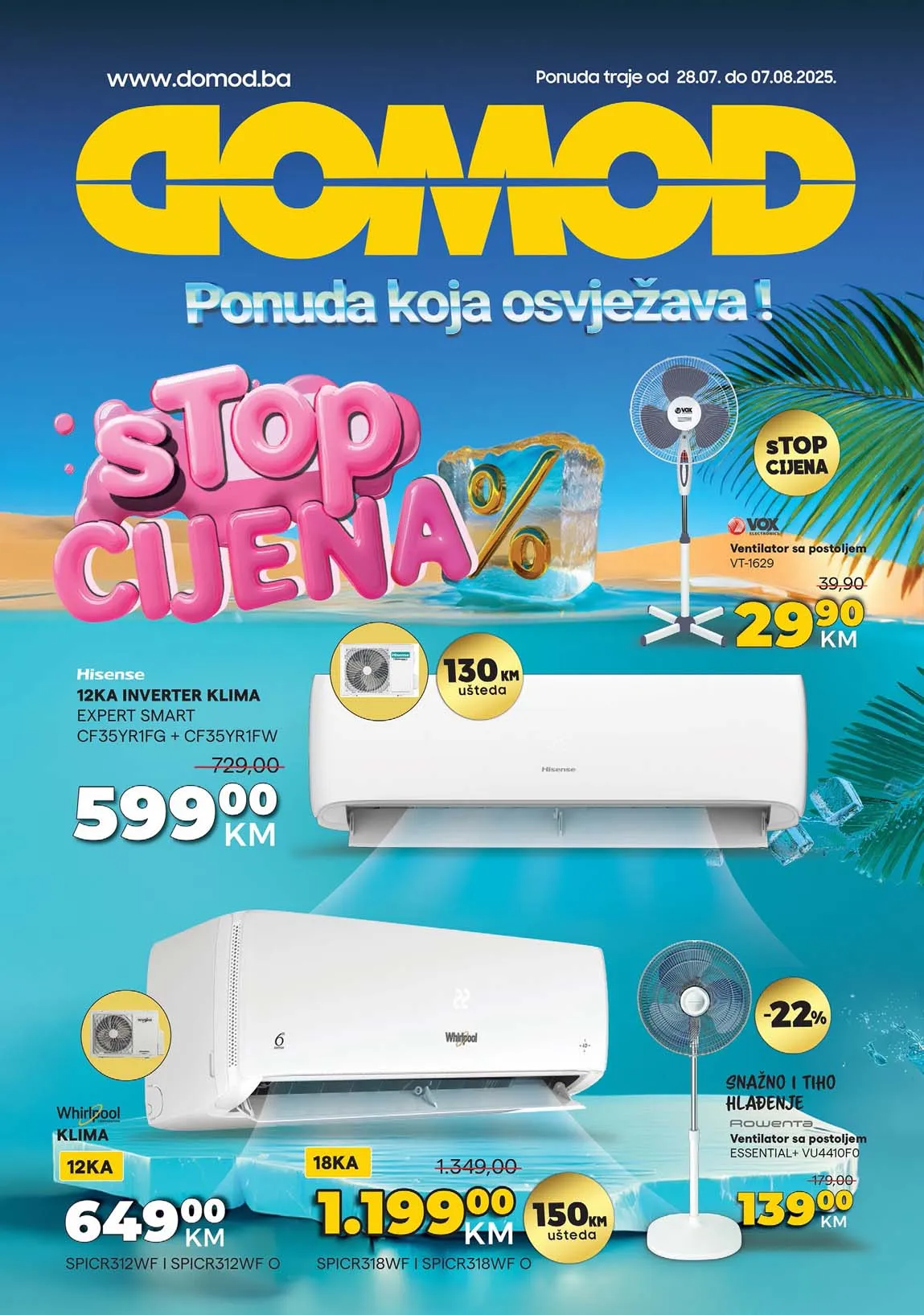 Domod akcija PONUDA KOJA OSVJEŽAVA Katalog sniženja do 07.08.2025