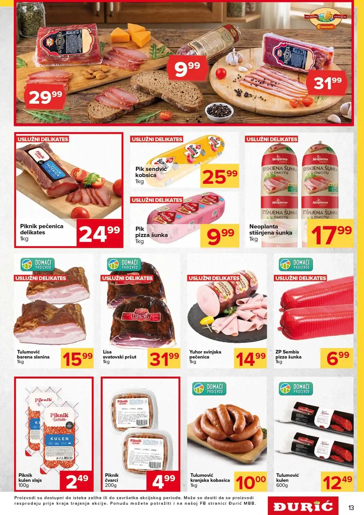 Đurić katalog sniženja do 11. marta 2026 – prehrana i kućne potrepštine stranica 13