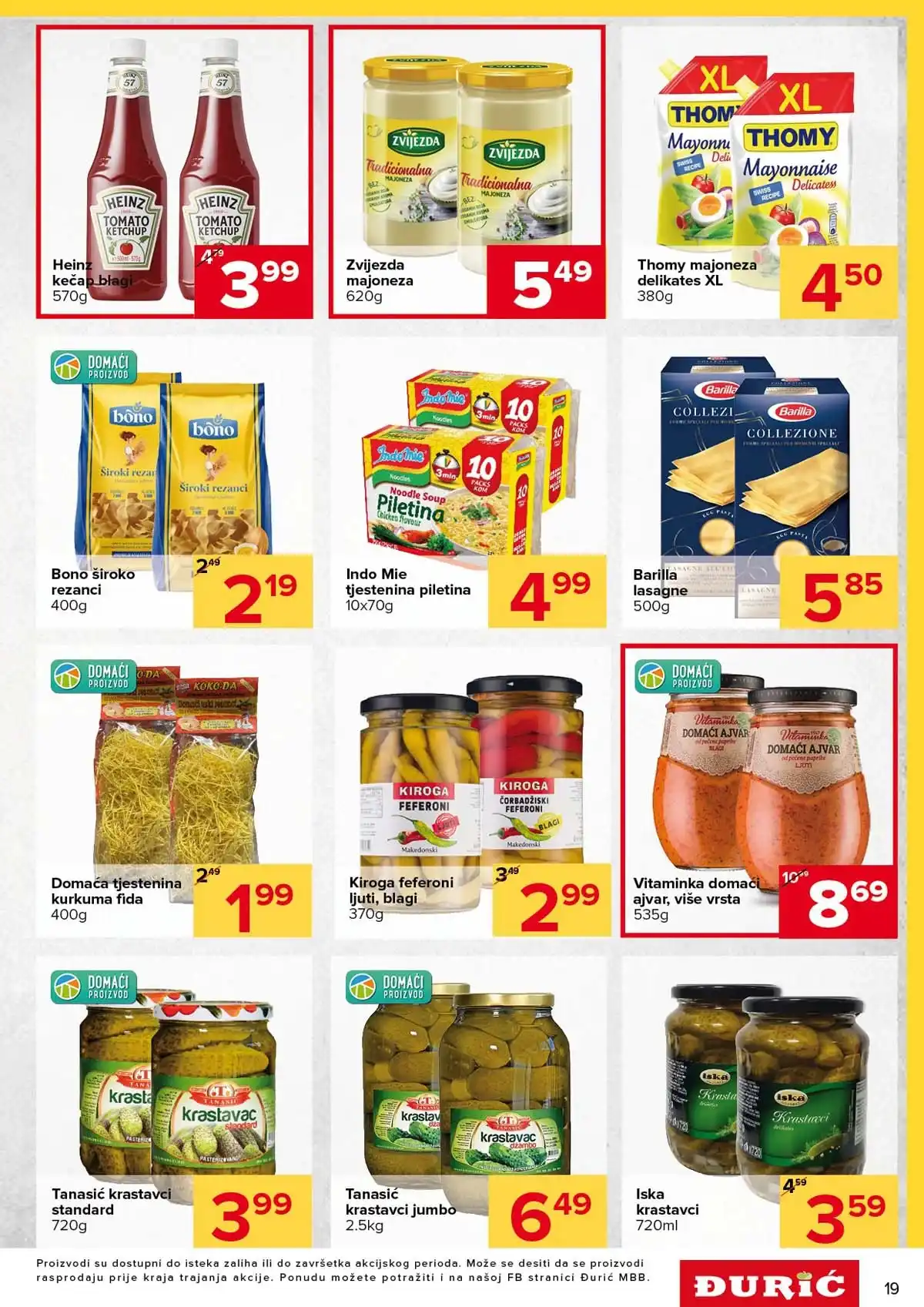 Đurić katalog sniženja do 11. marta 2026 – prehrana i kućne potrepštine stranica 19