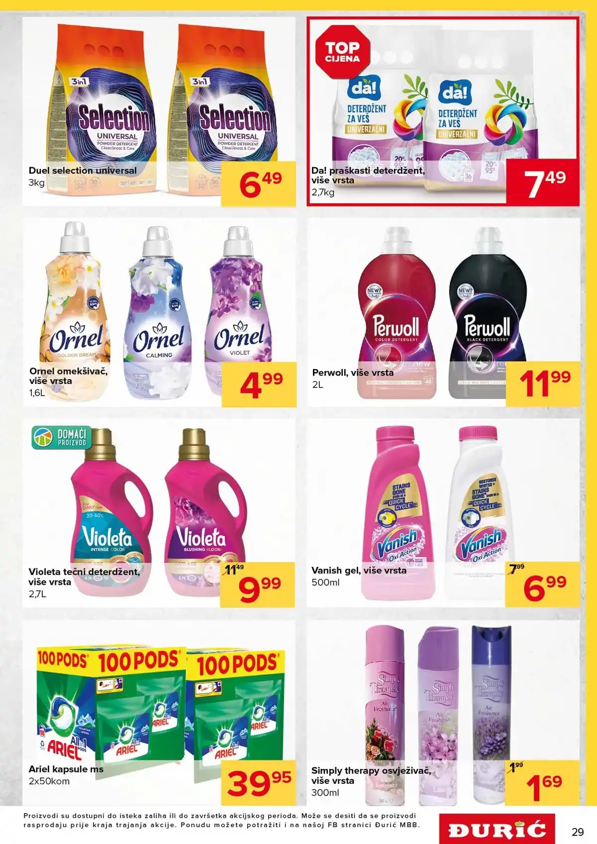 Đurić katalog sniženja do 11. marta 2026 – prehrana i kućne potrepštine stranica 29
