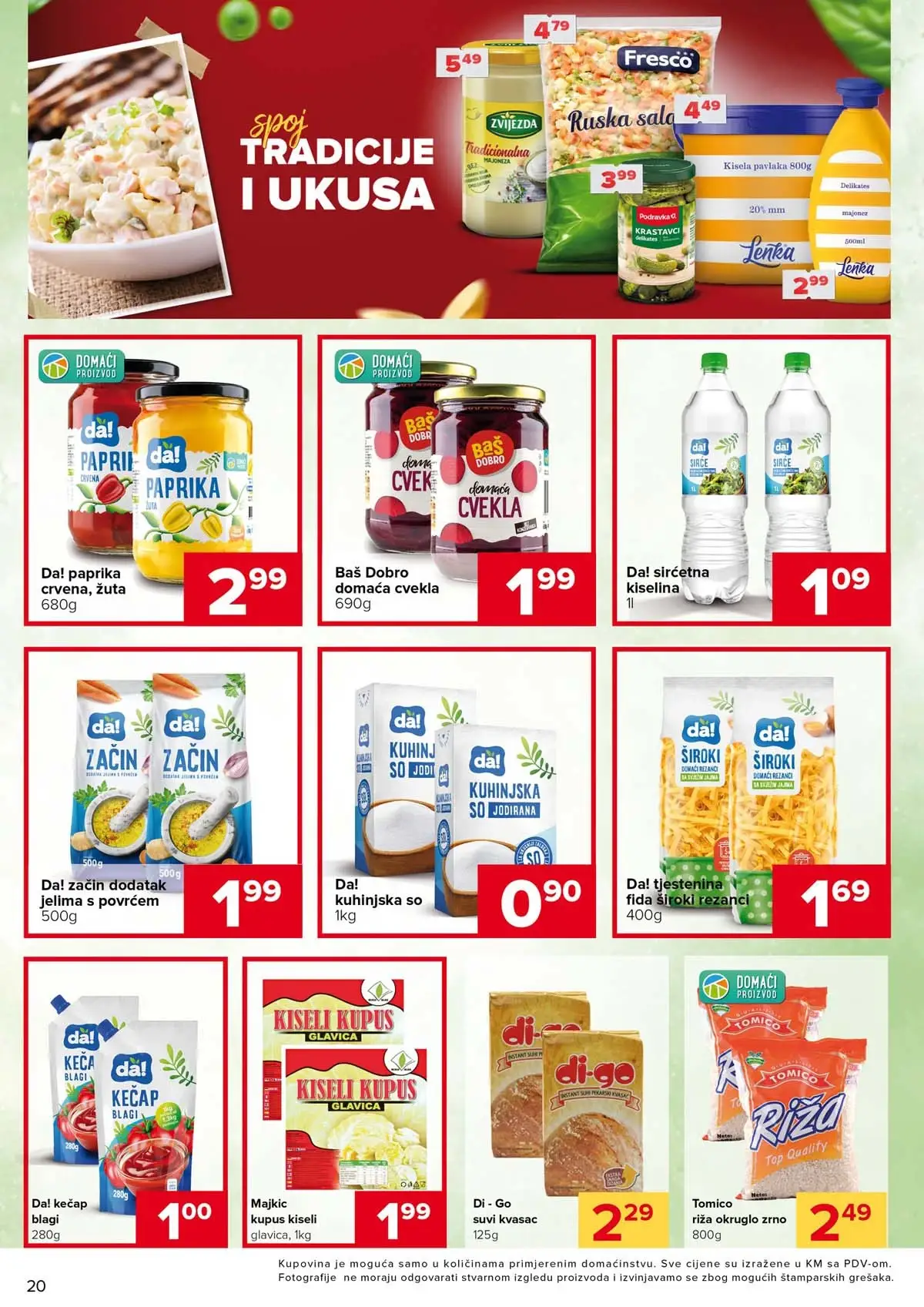 Đurić katalog sniženja do 12. aprila 2026 – prehrana i kućne potrepštine stranica 20