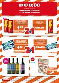 🎉 Đurić supermarketi – novogodišnja akcija do 1. januar 2026 | Praznične uštede