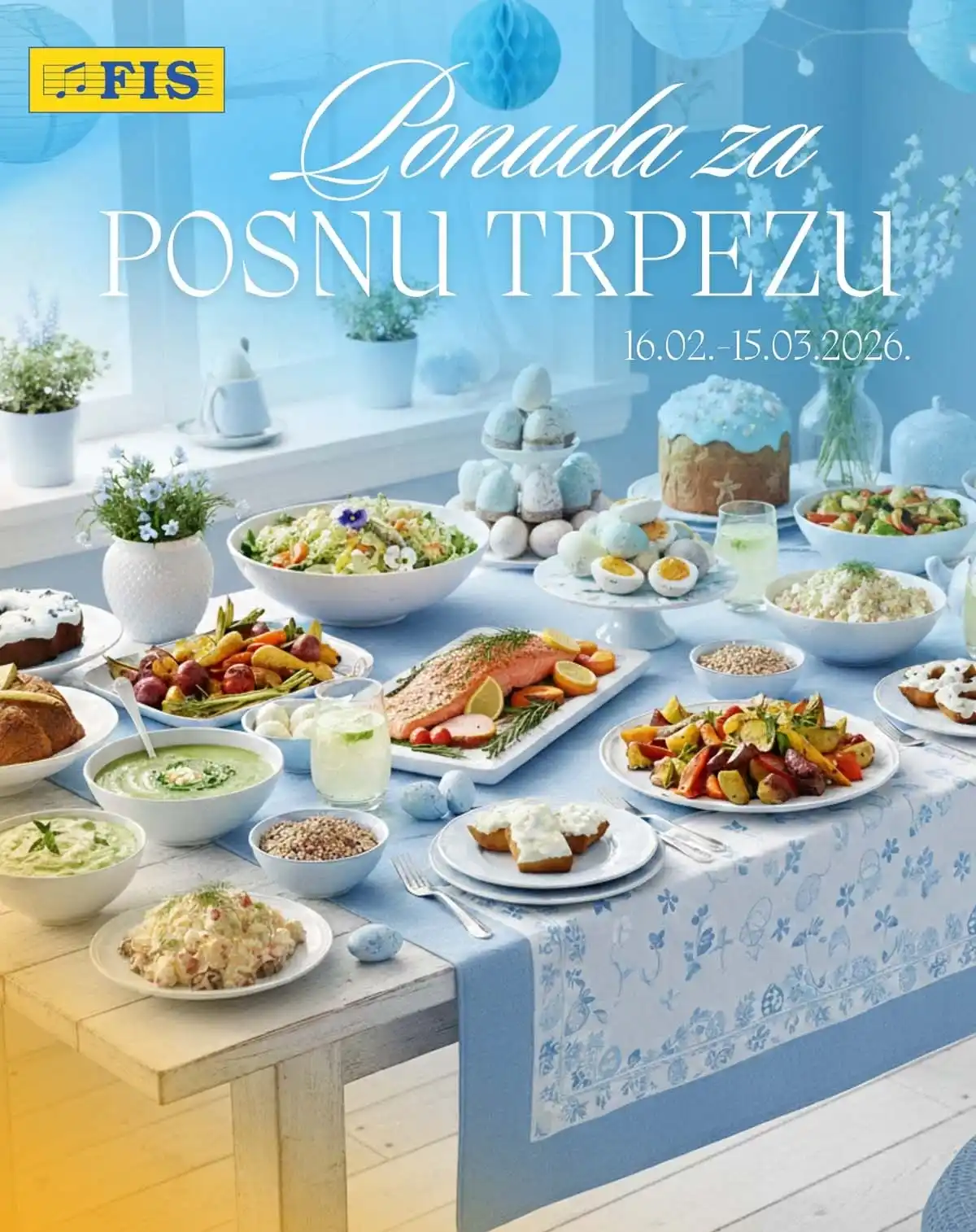FIS katalog ponuda za posnu trpezu strana 1 akcija na posne proizvode do 15. marta 2026.