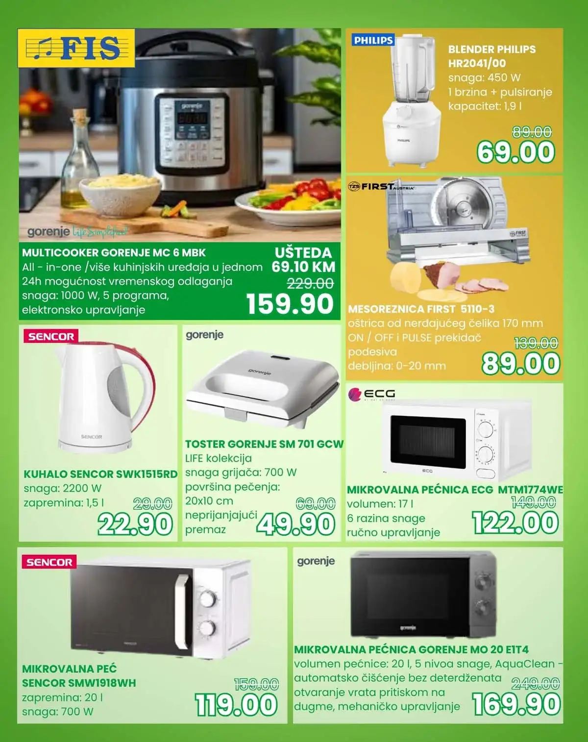 FIS katalog sniženja – akcija proizvoda za svakodnevnu upotrebu