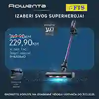 FIS Rowenta akcija – usisavači na sniženju do 31. decembra 2025