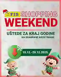 FIS Shopping weekend do 20. decembar 2025 – odabrani asortimani