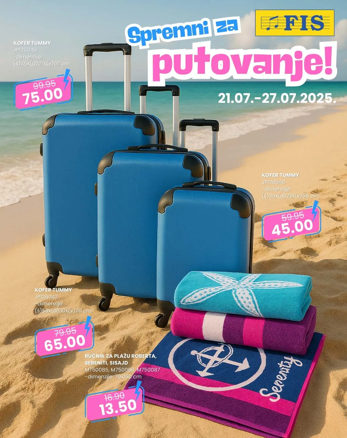 FIS Vitez - SPREMNI ZA PUTOVANJA - Super AKCIJA DO 27.07.2025