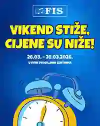 Vikend stiže, cijene padaju! FIS snizio neprehranu do 28.03.2026