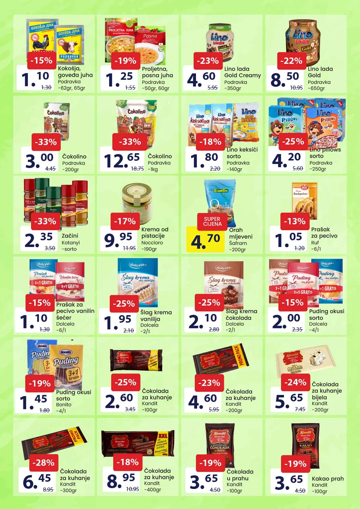 FIS katalog akcija – prehrambeni proizvodi i hemija na sniženju