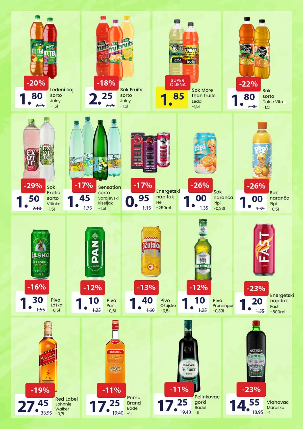 FIS katalog akcija – proizvodi prehrane i hemije na sniženju