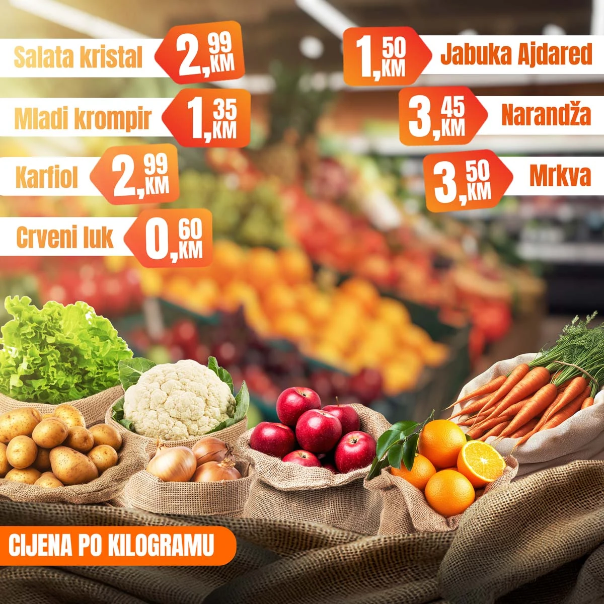 Fortuna Market vikend akcija strana 3 velika sniženja BiH mart 2026