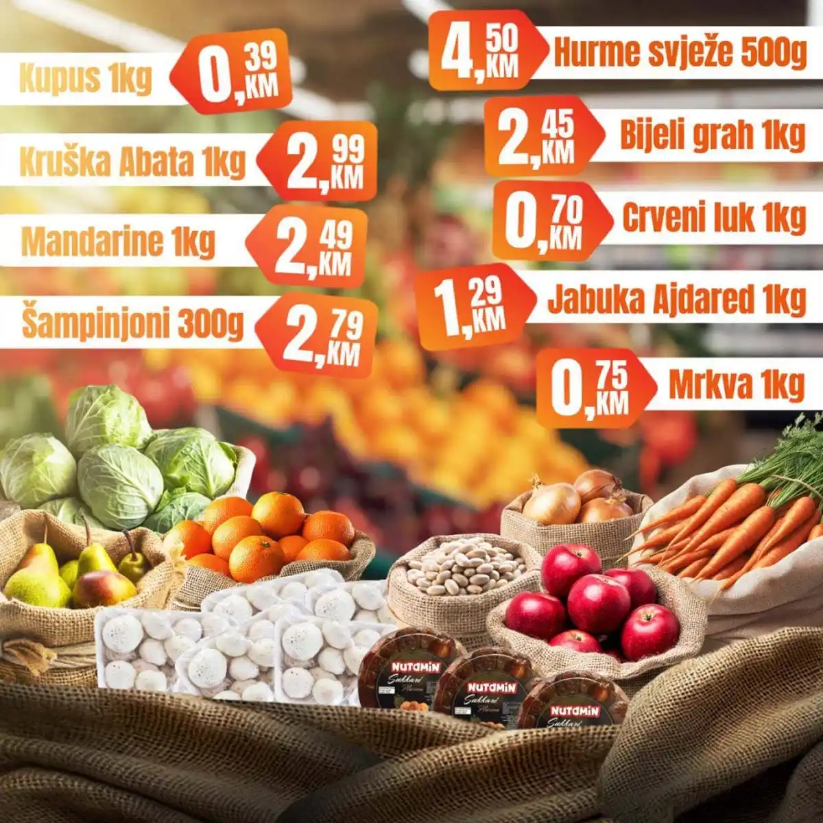 Fortuna Market vikend akcija strana 3 velika sniženja BiH mart 2026