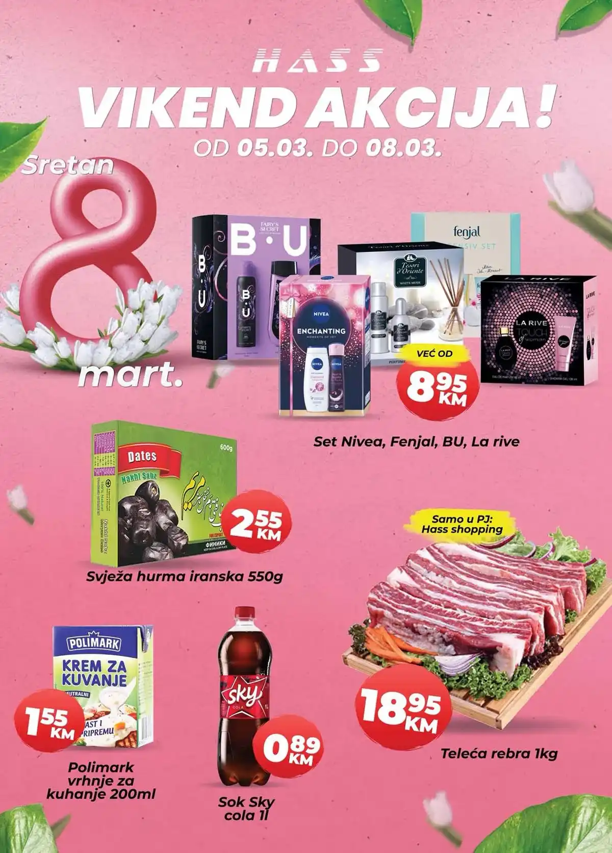 Hass Komerc katalog vikend akcija sniženja prehrane do 08. marta 2026