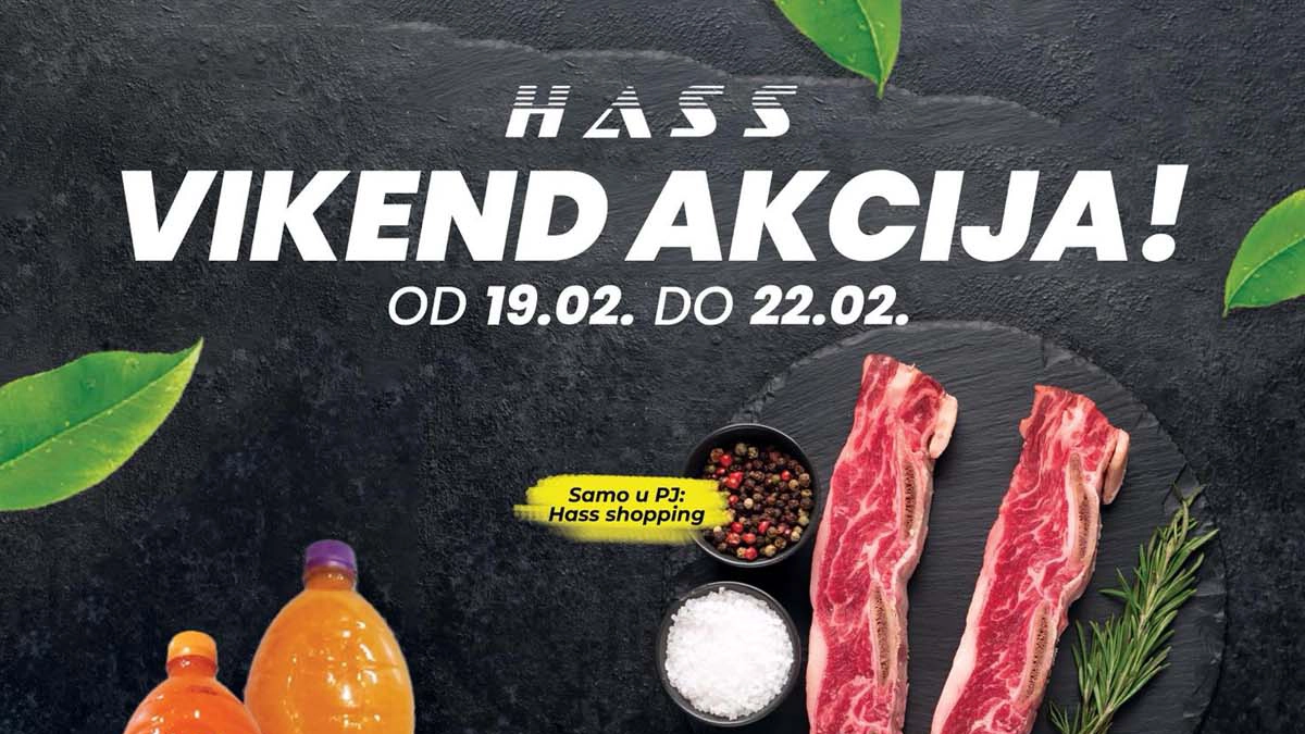 Hass Komerc vikend akcija sniženja prehrane i kućnih proizvoda do 22 februara 2026 katalog