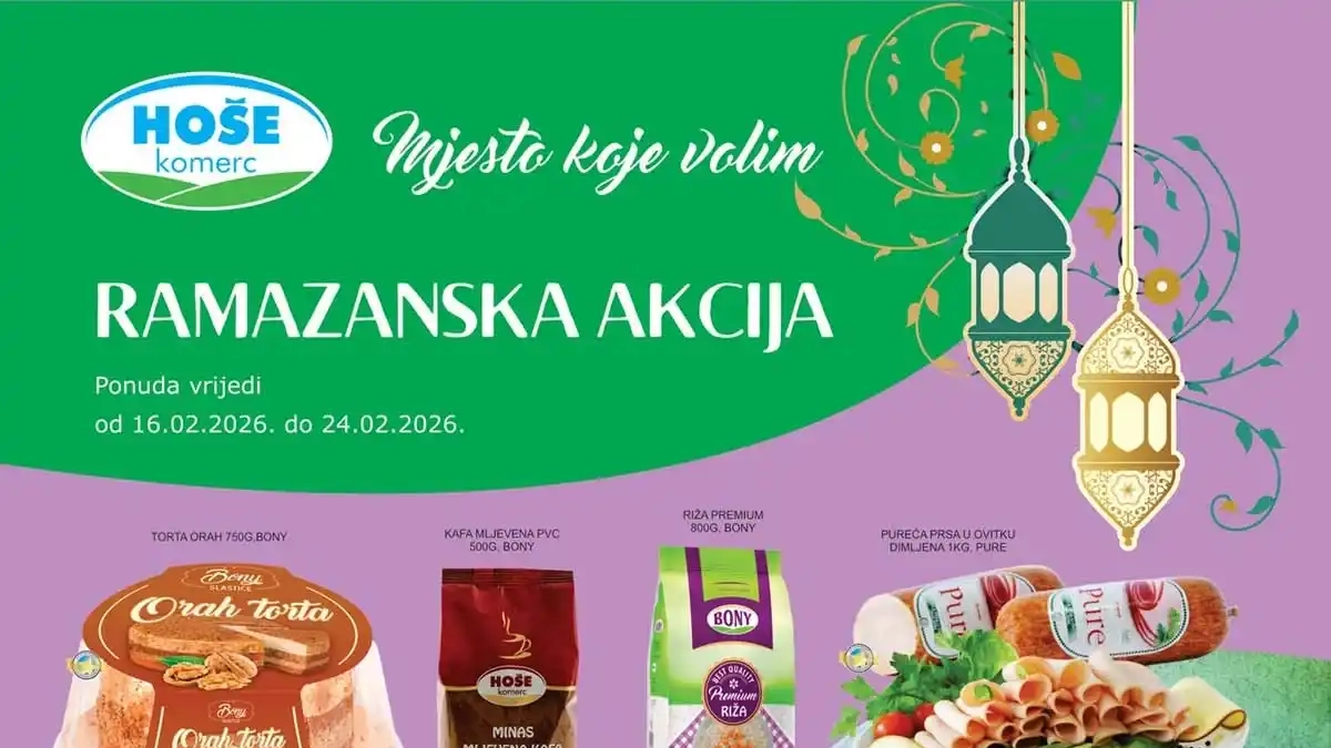 Hoše Komerc Ramazanska akcija katalog februar 2026 sniženja