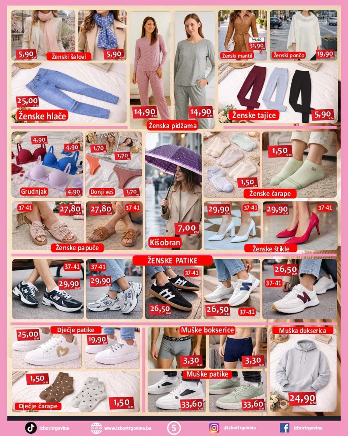 Izbor Trgovine akcija – kućni proizvodi i garderoba na sniženju do 27. marta 2026 (strana 5)