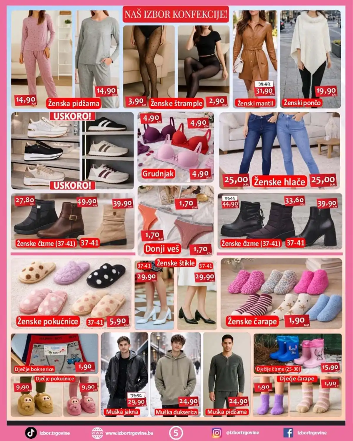 Izbor Trgovine akcija – kućni proizvodi i garderoba na sniženju do 6. marta 2026 (strana 5)